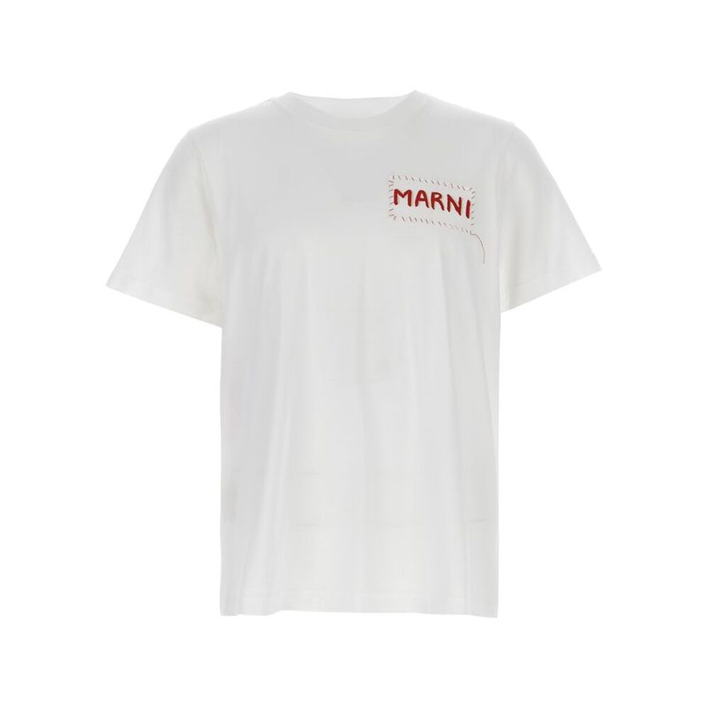 Marni White Cotton Men's T-Shirt